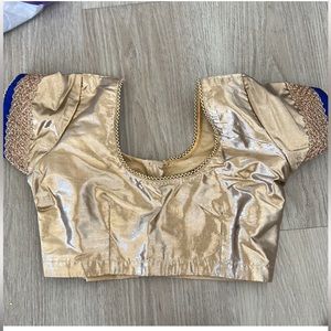 Gold crop top